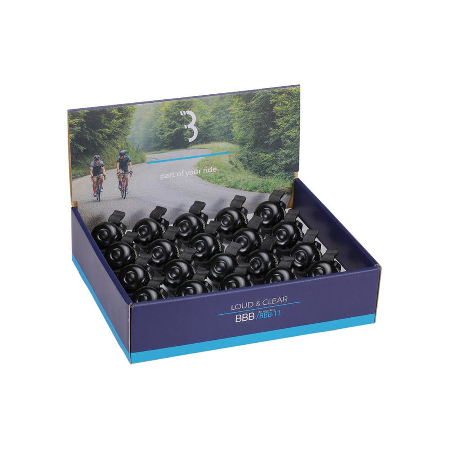 BBB Cycling BBB Klingel Loud&Clear 31 schwarz - laute, klare Fahrradklingel für 31,8 mm Lenker