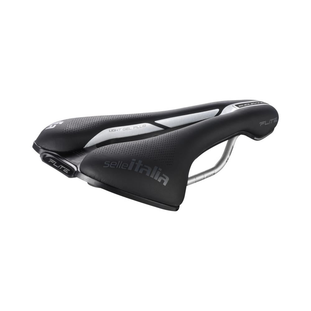 Selle Italia Flite Boost Ti Endurance Superflow S3 - Performance-Langstrecken-Sattel mit Gelpolsterung & TI316-Schienen