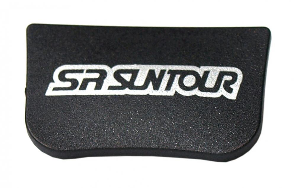 SR Suntour Scheinwerfer Sockelblende für NCX E25/E45 Gabelbrücke, schwarz mit Logo