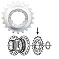 SHIMANO NEXUS 19Z silber Ritzel für Nabenschaltungen mit Montagezeichnung und Nabe.
