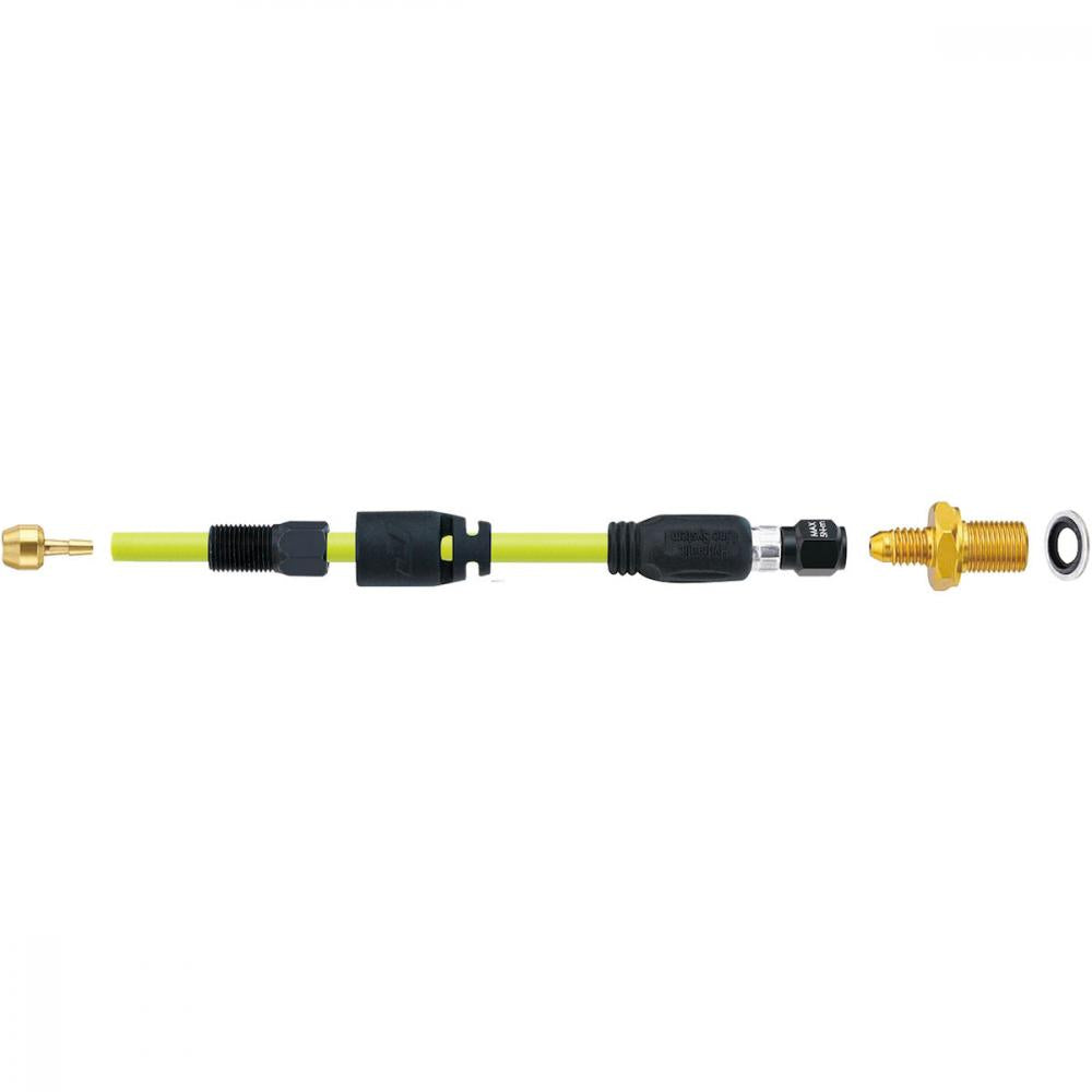 Jagwire Pro Quick-Fit Adapter für Hayes Bremsen Schwarz/Gold - Hydraulic Adapter Set