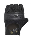 CHIBA Pure Nature - Radhandschuhe XL schwarz/schwarz, Retro-Leder, atmungsaktiv