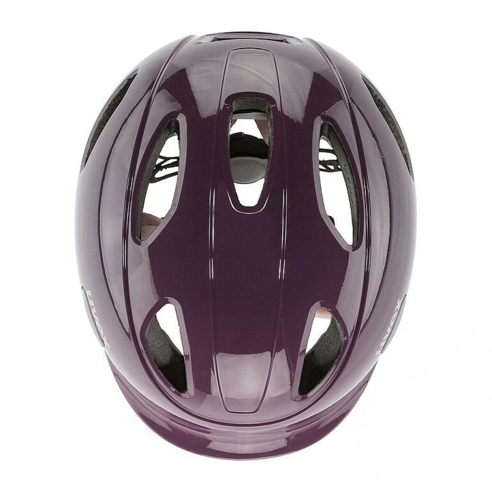 uvex oyo Kinder-Fahrradhelm plum - dust rose 50-54 Zentimeter - xTRA Shield, KID PROtect, IAS-System, EN 1078