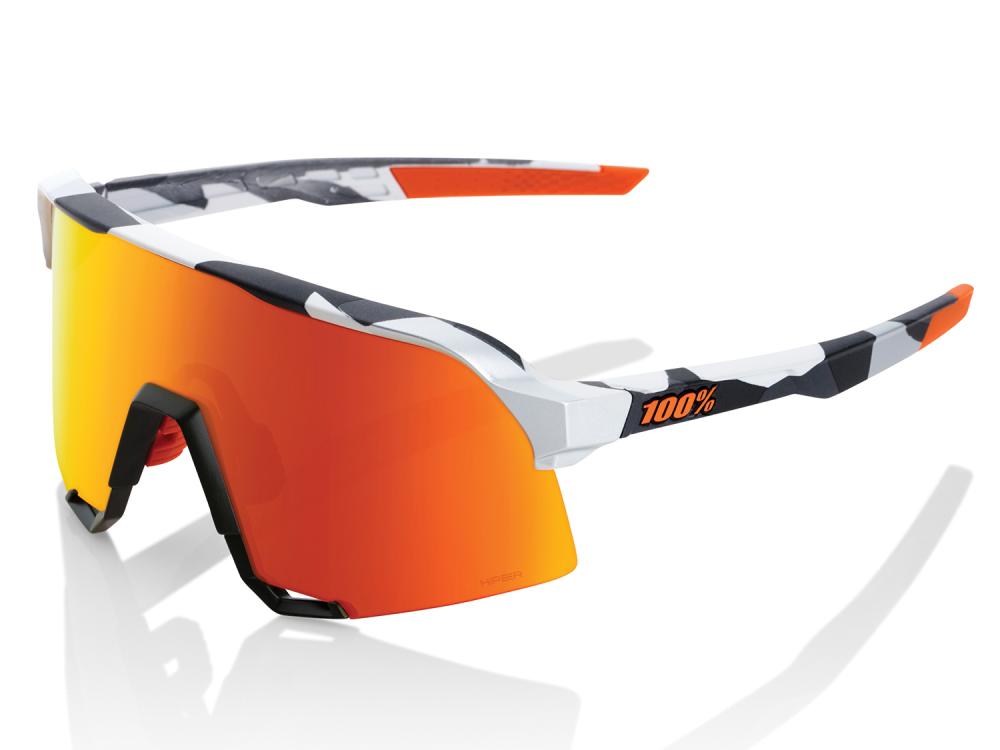 100% S3 - HiPER Mirror Lens unis Soft Tact Grey Camo - kontraststarke Performance-Brille