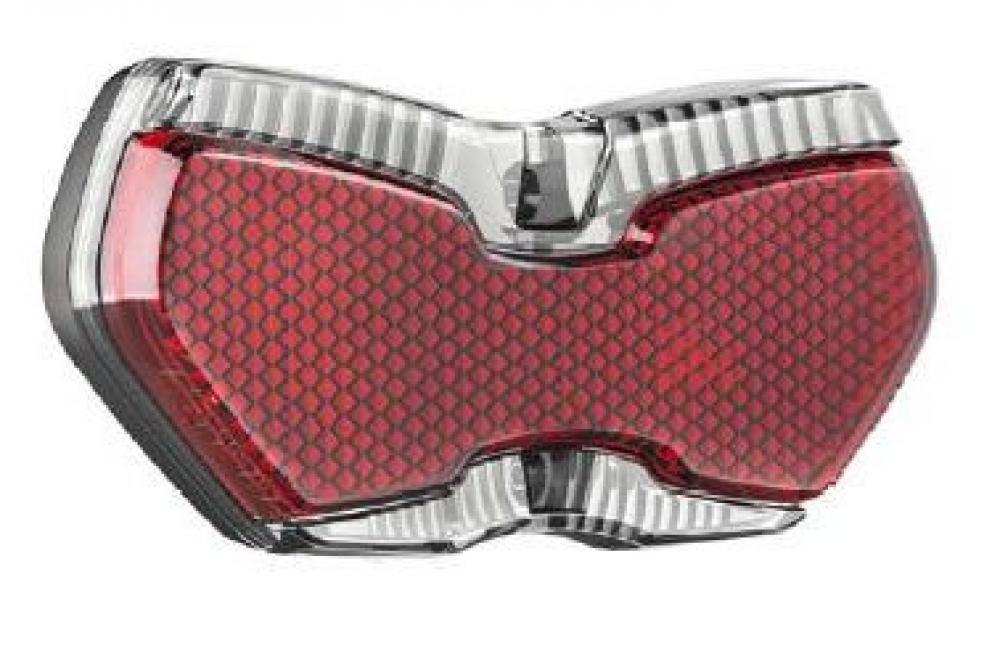 Busch&Müller Rücklicht Toplight View Plus, rotes LED Fahrradrücklicht mit Reflektor für Sicherheit.