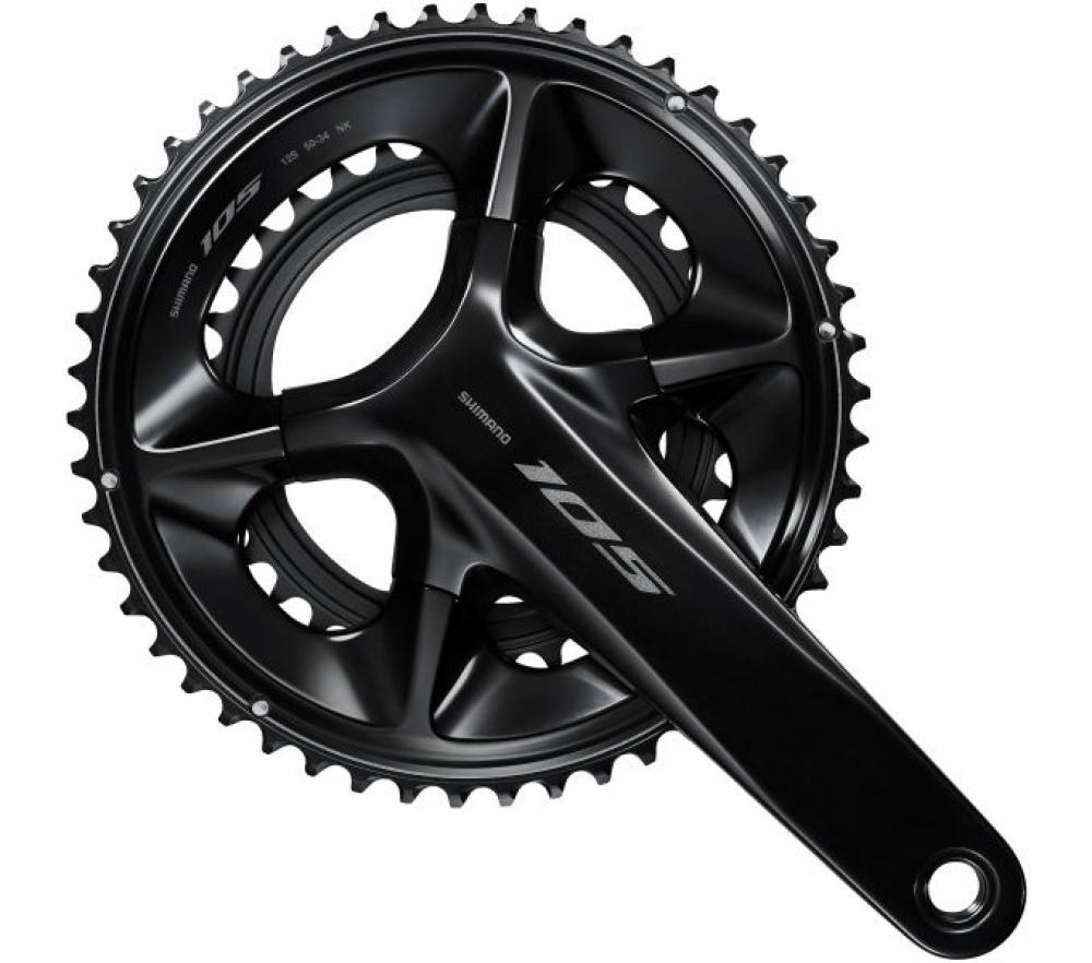 Shimano 105 FC-R7100 Kurbelgarnitur schwarz, 165mm, 50-34 Zähne