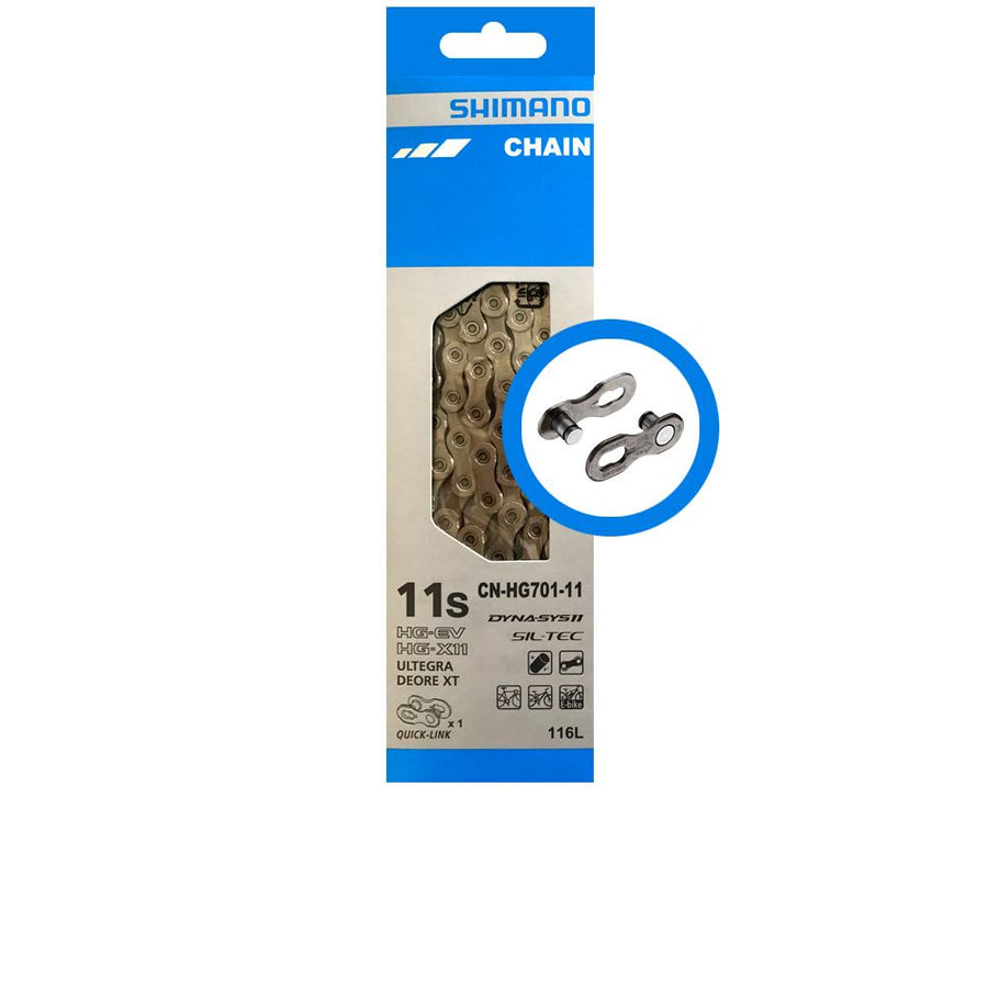 SHIMANO Kette SLX CN-HG701 11-fach 116 Glieder Kette - für 11-fach Antriebe mit Kettenschloss