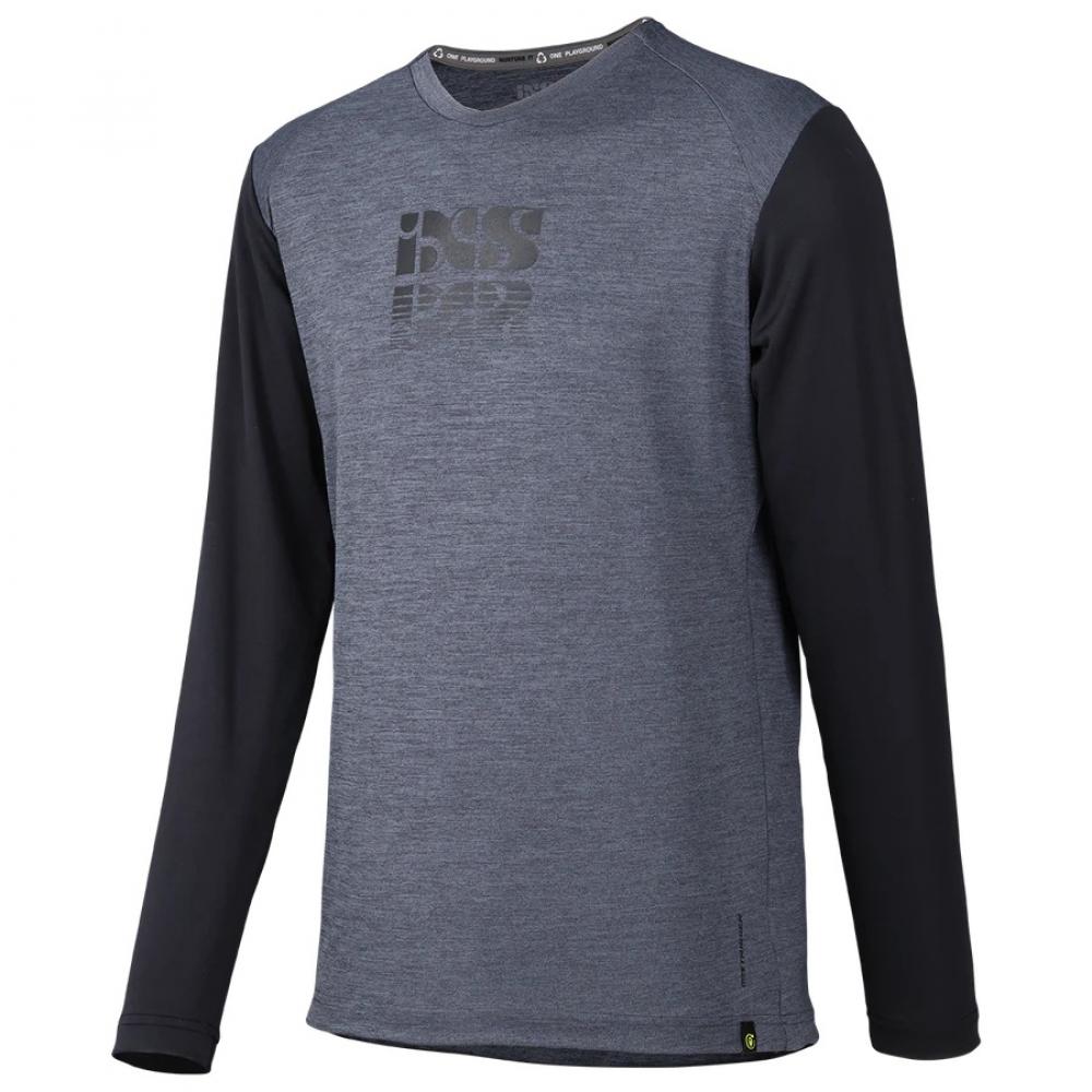 IXS Sports Division iXS Trigger X Jersey L graphite/black - atmungsaktives Enduro/Downhill-Trikot