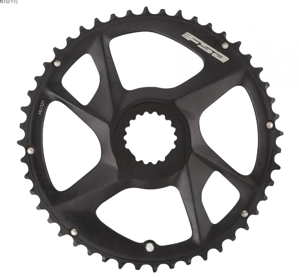 FSA Kettenblatt Road Modular Direct Mount 53 T Schwarz - präzises Schalten für Rennrad-Antriebe