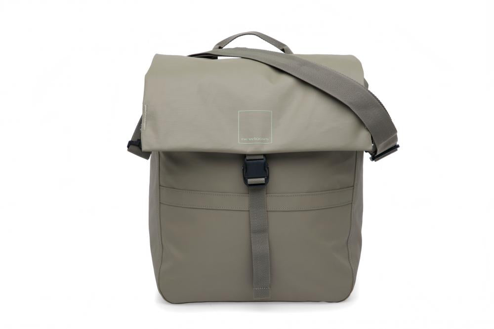 New Looxs Radtasche Leeds Single Taupe 18-20 l - praktische Alltags-Gepäckträgertasche