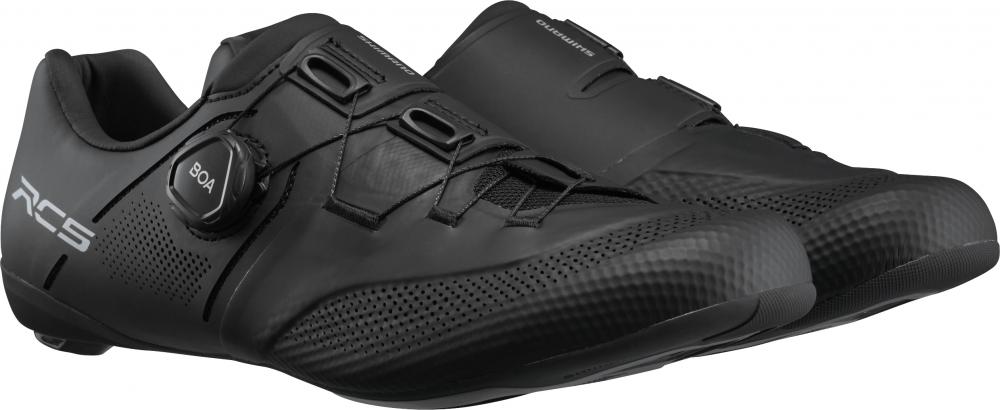 SHIMANO Fahrradschuhe RC503 Herren/Damen Road SPD-SL Fahrradschuhe Größe 45 breit Schwarz