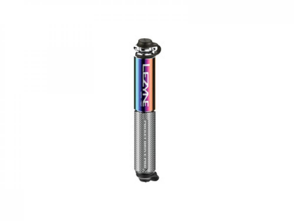 LEZYNE, Pumpe, Minipumpe, Pocket Drive PRO, neo metallic-silber,160PSI, 14,0cm