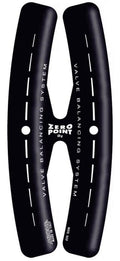Miche Zero Point 9g Ventilgegengewicht für Fahrradfelgen zur Ausbalancierung, schwarz mit weißer Schrift.