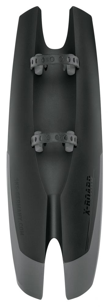 SKS X-Board Schutzblech für 20-28 Zoll Fahrräder - 2-Komponenten-Kunststoff robuste Gummibefestigung verstellbare Cabel-Spacer ideal für Enduro-Bikes Made in Germany