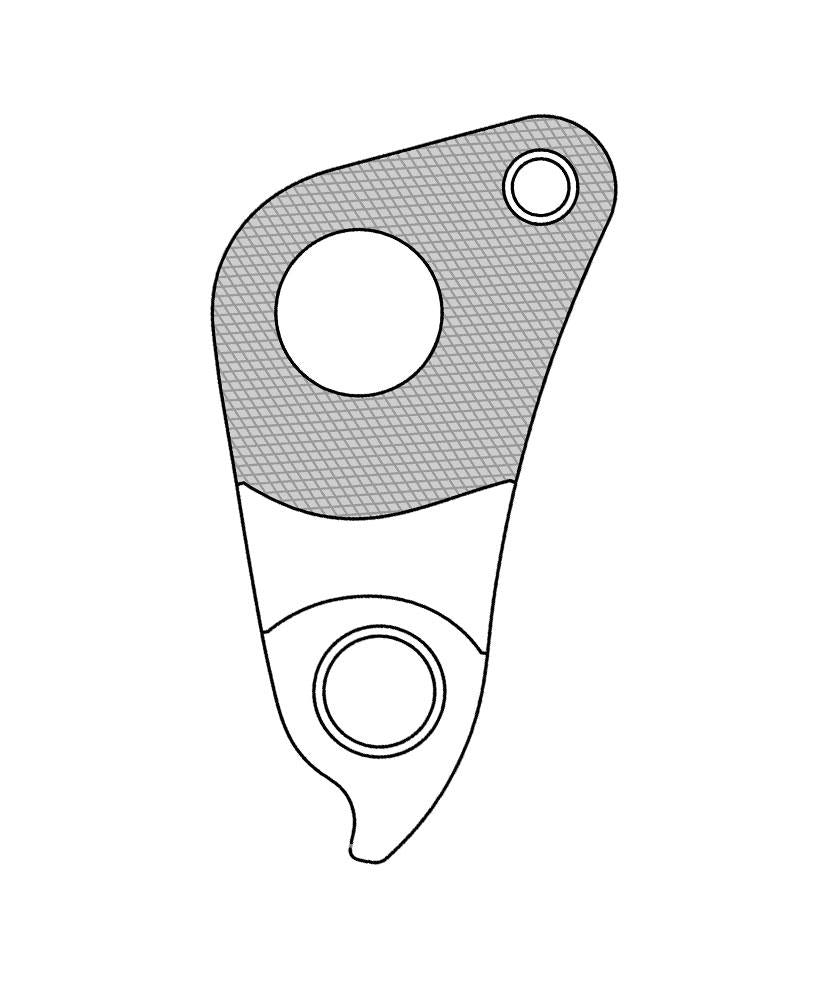 MARWI Schaltauge GH-297 inkl. Schrauben - Alu-Ausfallende für Specialized MTB & E-Bikes, kompatibel mit Modellen 2013-2019