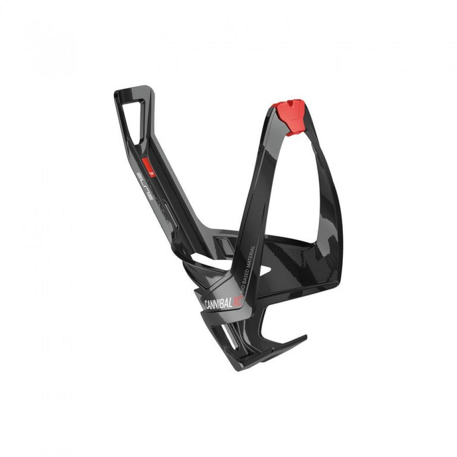 ELITE CANNIBAL XC Flaschenhalter One Size BLACK GLOSSY red - seitlicher Zugriff