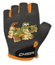CHIBA Cool Kids - Kinder-Radhandschuhe S Crocodile, Griptec-Innenhand, waschbar