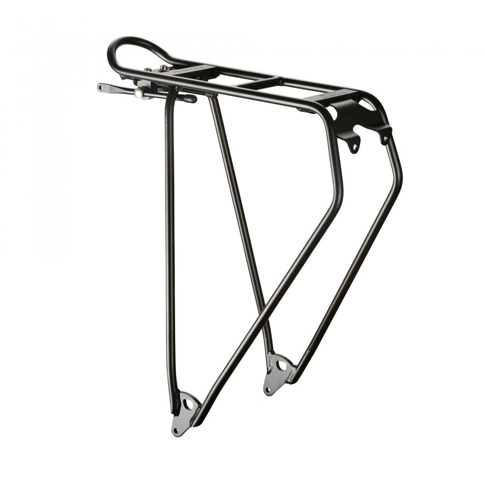 Racktime Light-It HR-Gepäckträger, 28 Zoll, schwarz, ultraleichtes Aluminium, Snapit, Rücklichtaufnahme, 20kg.