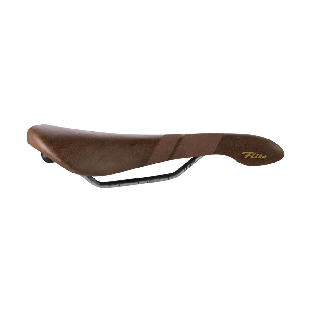 Selle Italia Flite Bullitt TI 316 Leder-Sattel L1, 146 × 280 mm, Braun