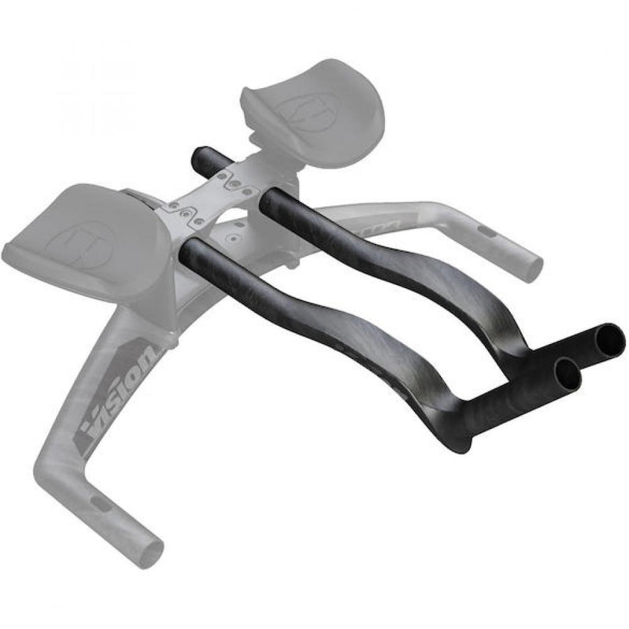 Vision Extensions Speed Carbon 35 cm Schwarz - aerodynamische Triathlon-Extensions