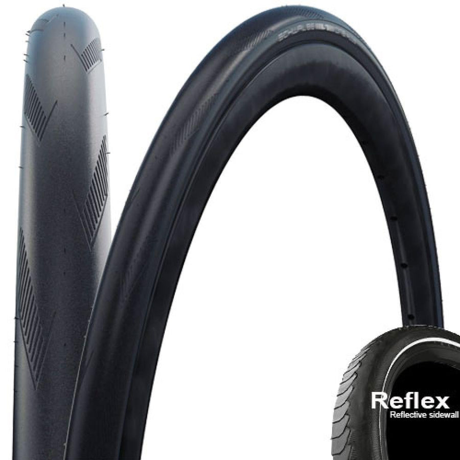Schwalbe Drahtreifen ONE Plus Performance Line 28x1,1 Zoll (28-622) Schwarz/Reflex - maximaler Pannenschutz