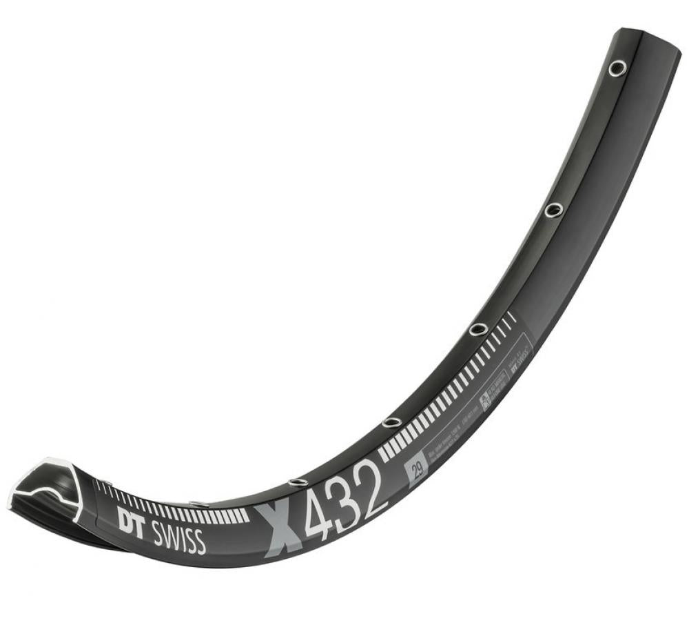 DT Swiss Felge X 432 29" 28 Loch Schwarz - leichte Cross-Country-Felge mit breitem Profil