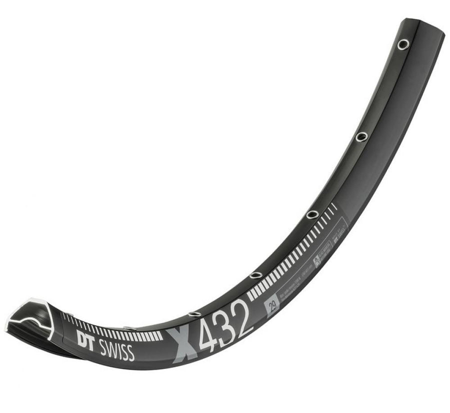DT Swiss Felge X 432 29" 28 Loch Schwarz - leichte Cross-Country-Felge mit breitem Profil