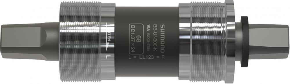 Shimano BB-UN300-K Vierkant-Innenlager, 68mm Gehäuse, BSA-Gewinde, LL123 Achse