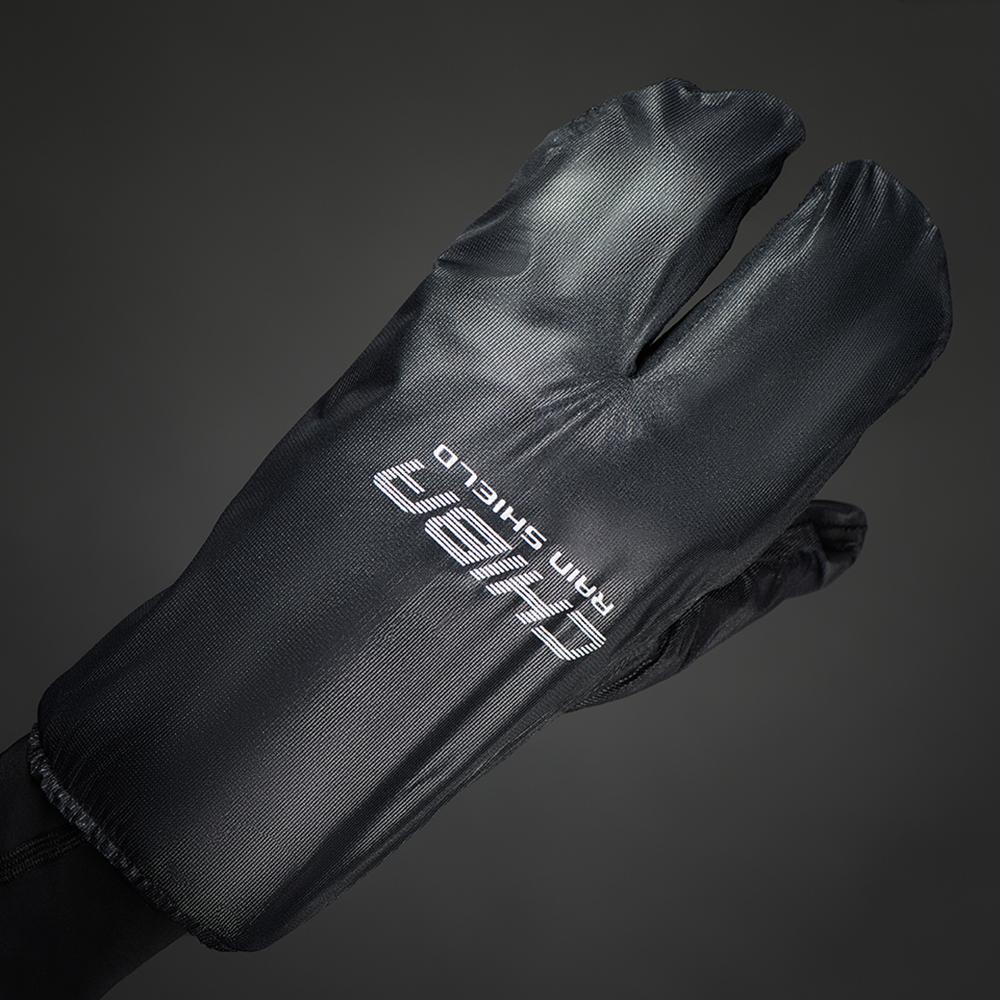 CHIBA Rain Shield Superlight - Überzughandschuh Lobster-Stil, wind- & wasserabweisend, XL, schwarz