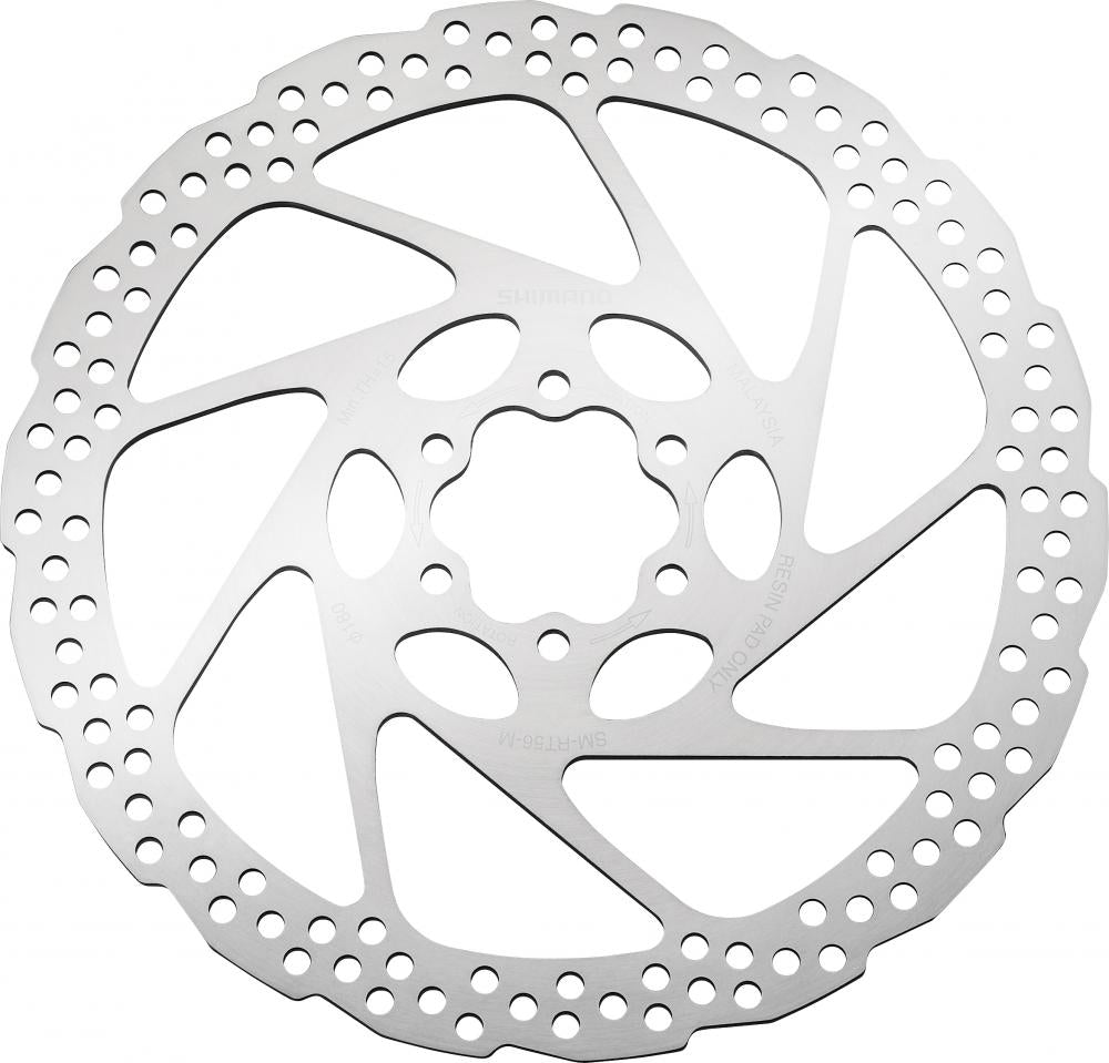 Shimano SM-RT56 Bremsscheibe 180 mm 6-Loch - zuverlässige Bremsleistung für MTB & Trekking