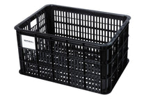 Basil Crate L Transportkorb - 40 Liter Recycelter Kunststoff, MIK/Racktime-kompatibel, 50×36×27 cm, schwarz