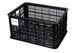 Basil Gepäckträgerbox Crate L Transportkorb - 40 Liter Recycelter Kunststoff - MIK/Racktime-kompatibel 50×36×27 cm schwarz