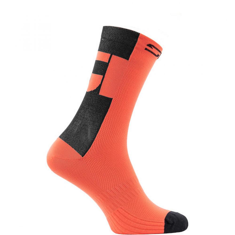 Sidi Socken CONFUSUM coral fluo 40-43 Rot - leichte, atmungsaktive Radsocken