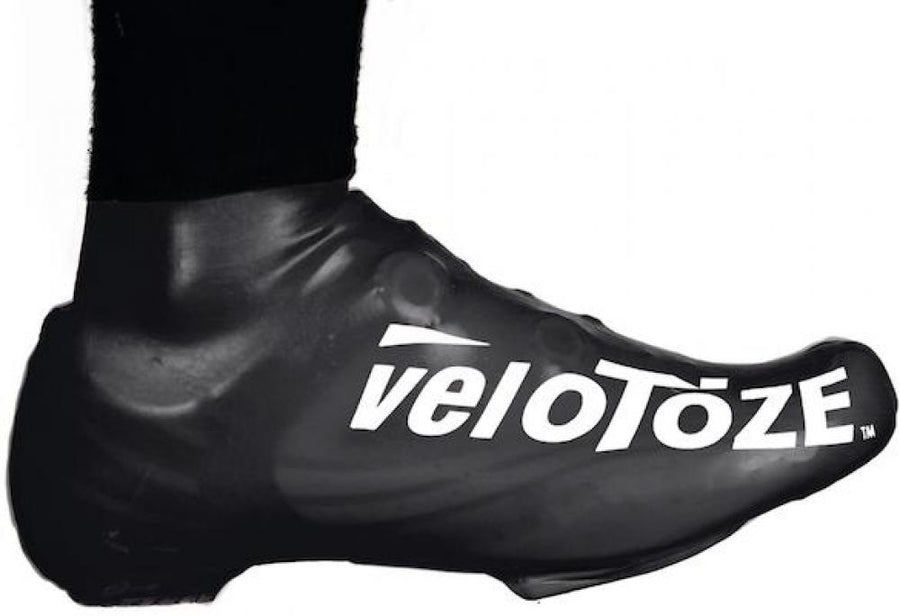 VeloToze Überschuh 2.0 kurz schwarz L/XL - wasserdichter Aero-Überschuh in neuester Version