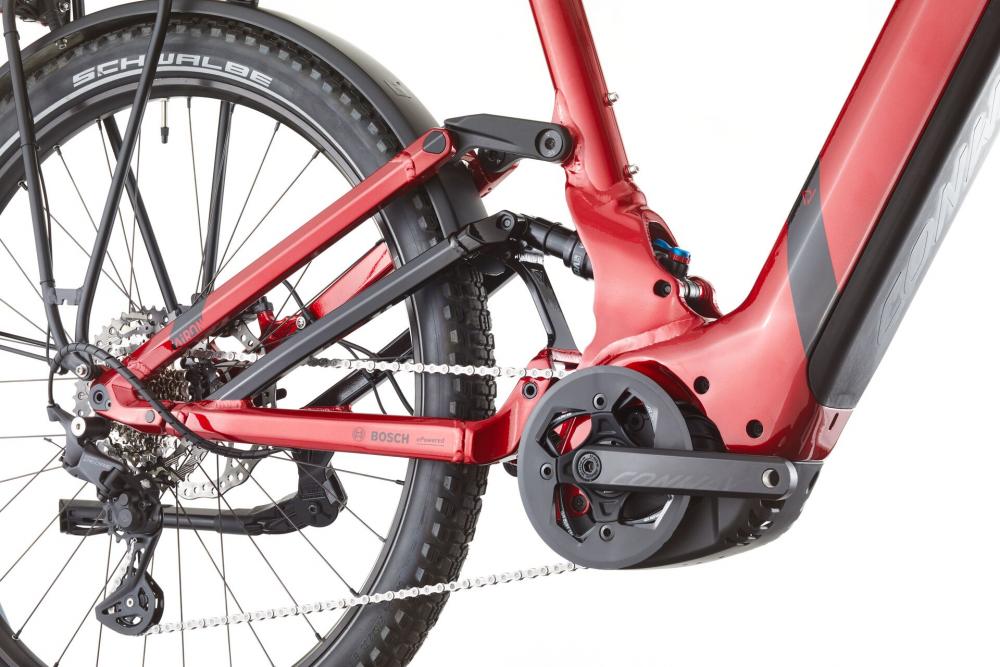 CONWAY Cairon SUV FS 4.7, Wave, 27,5", red metallic / black metallic, 10-Gang SHIMANO "Deore", 54 cm / XL