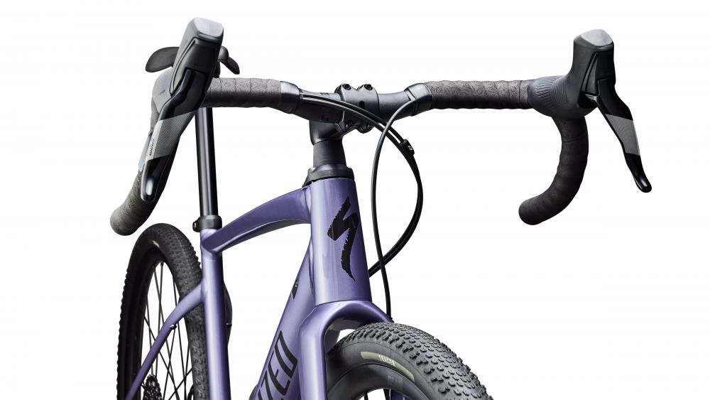 Specialized Diverge E5 Comp Gravel Bike - Satin Metallic Violet/Obsidian - Rahmengröße 54cm - Gravelbike
