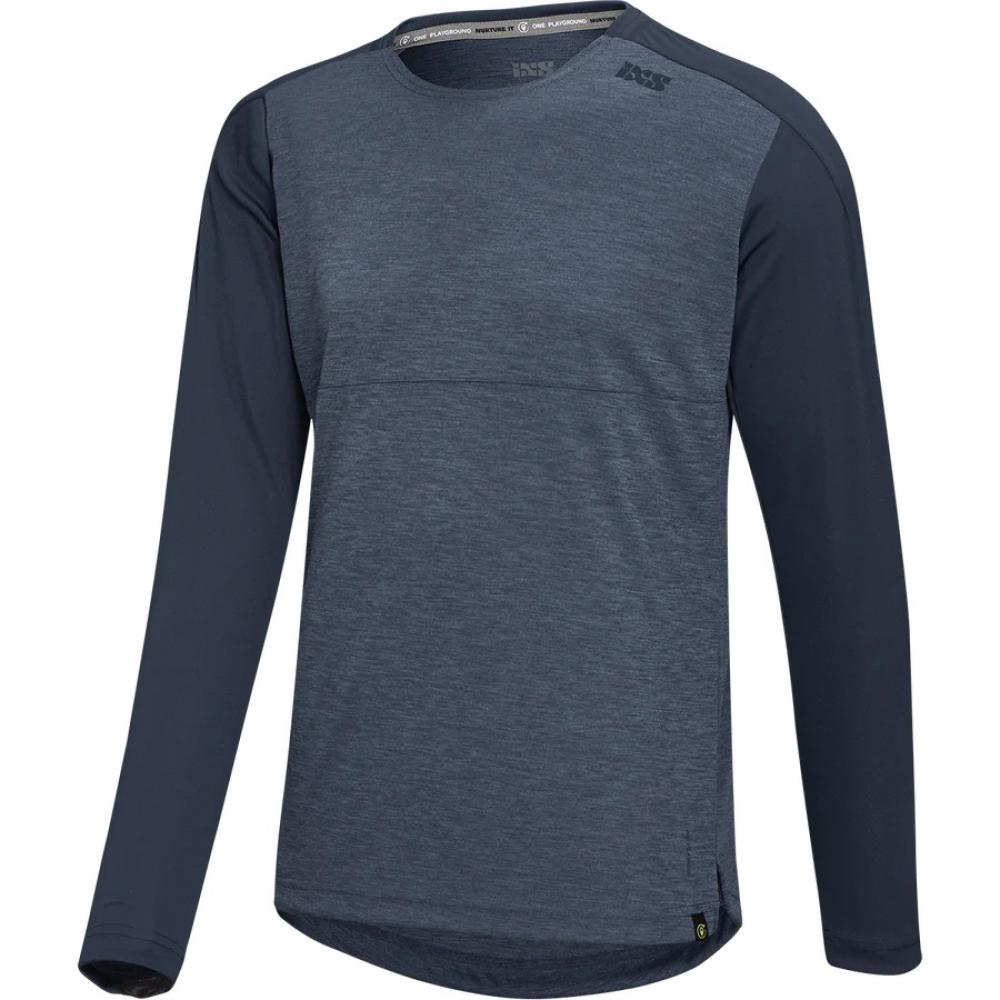 IXS Sports Division iXS Flow X Long Sleeve Jersey L Storm-Marine - atmungsaktives Bike-Trikot