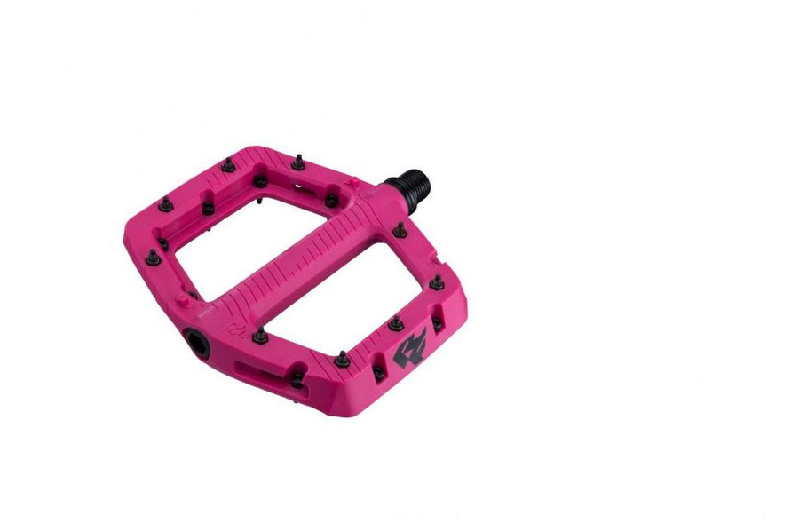 Race Face Chester Large Plattform-Pedal, magenta lila - griffiges MTB-Pedal mit aktueller Technik