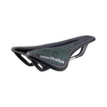 Selle Italia Model X Leaf Superflow L3 black-green - umweltfreundlicher Komfortsattel mit 145 mm Breite, ergonomischer Form, Gel-Polsterung & Superflow-Aussparung