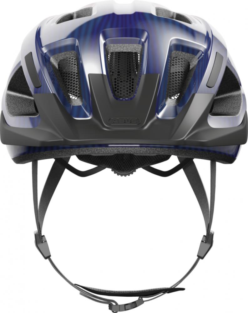 ABUS Fahrradhelm Aduro 3.0 M (52-58 cm) purple waves  sportlicher City-Helm mit In-Mold-Bauweise, optimaler Belüftung und optionalem LED-Licht