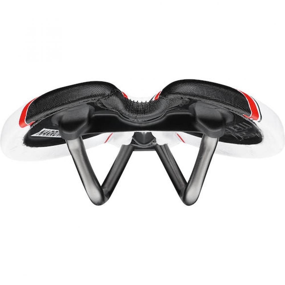 Selle San Marco Sattel Aspide Racing White 132 x 277 mm Weiß - leichter Rennradsattel mit Komfort