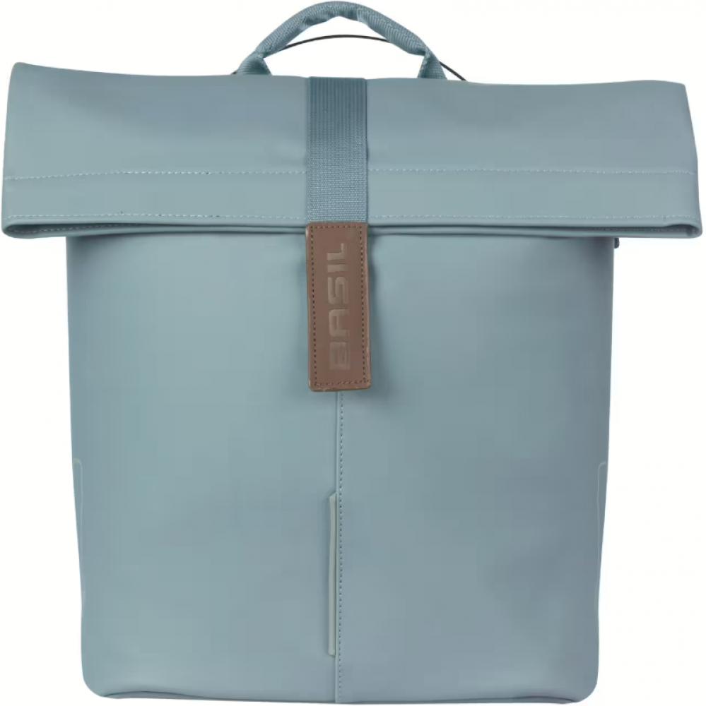 Basil City Shopper MIK Studs 14-16 Liter - wasserabweisende Fahrrad-Shopper mit MIK-Montagesystem & Reflektoren