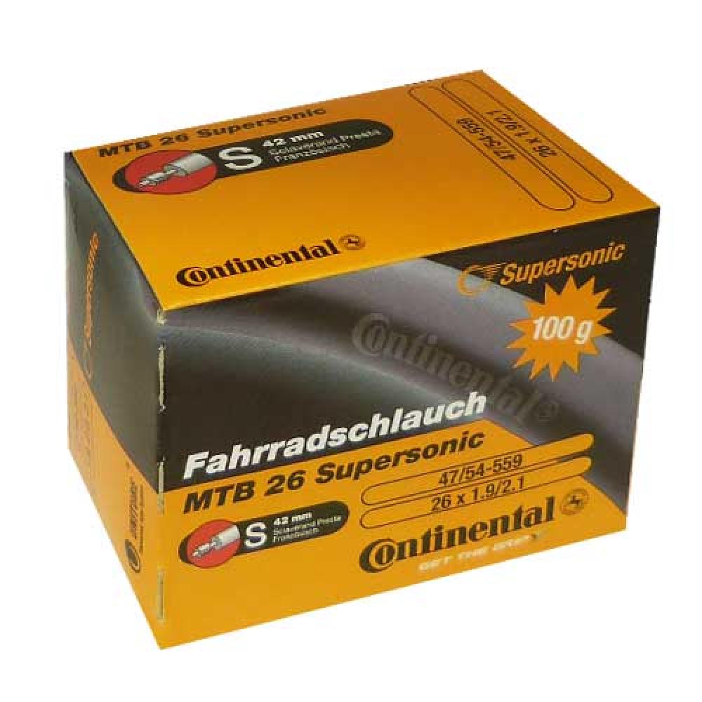 Continental Schlauch Conti MTB 26 Supersonic 26x1.75-2.00" 47-559/55-559 SV 42mm"