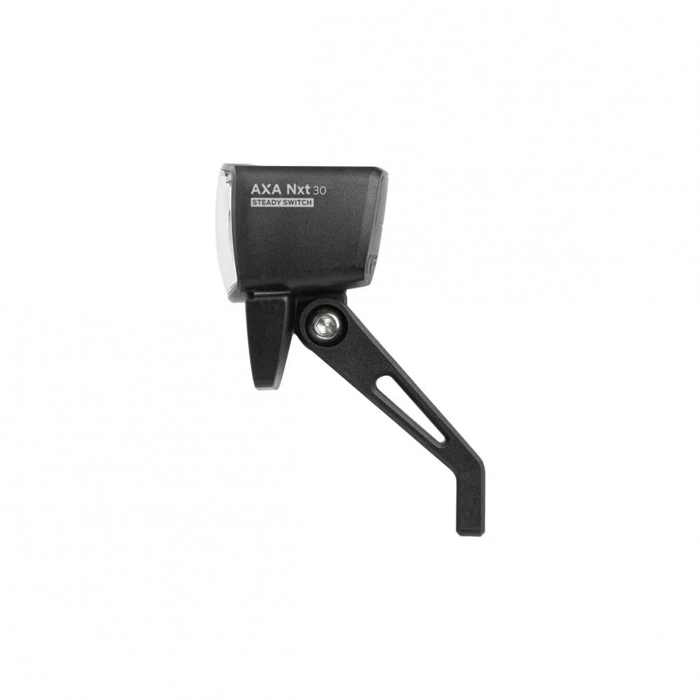 AXA Nxt 30 Dynamo Steady LED Frontlicht - 30 Lux Fahrradlampe mit Standlichtfunktion