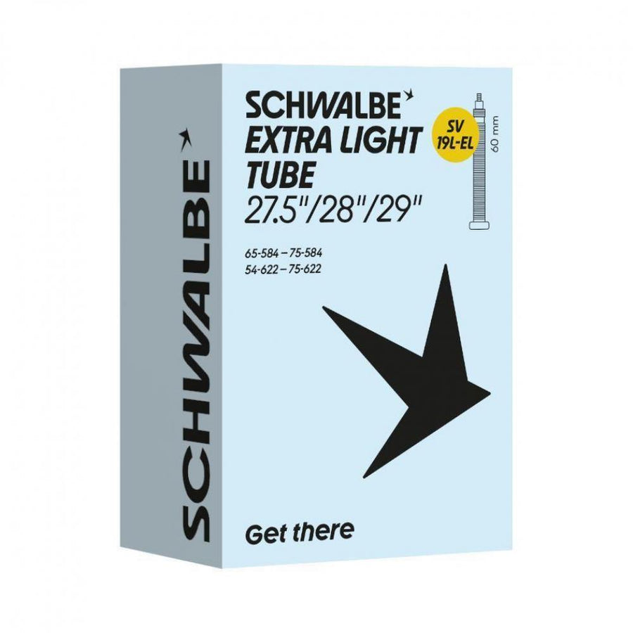 Schwalbe SV19L-EL EXTRA LIGHT Schlauch 54-75/584-622 - Ultraleicht & Zuverlässig - Fahrradschlauch