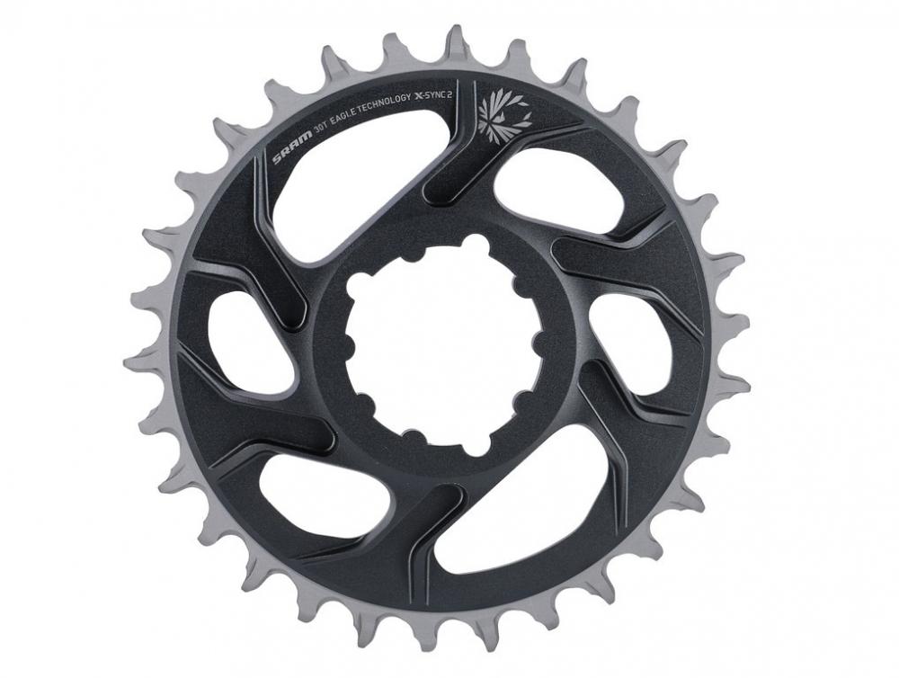 SRAM Kettenblatt X-Sync 2 Eagle 30T / 6 mm / lunargrau - 6 mm, grau