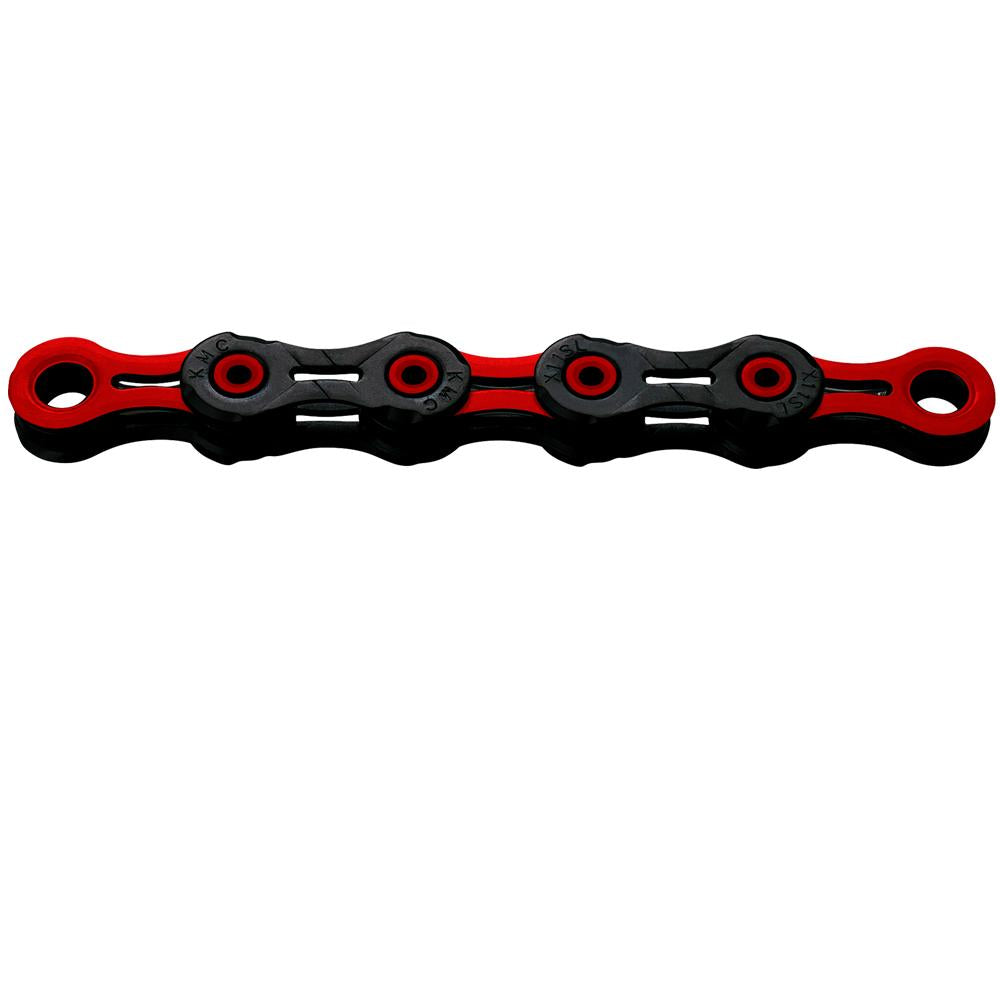 Dlc11 Go Waxed 11-fach Fahrradkette 118 Glieder Schwarz/rot, Langlebig, Wartungsarm, Kompatibel Mit Shimano, Sram, Campagnolo