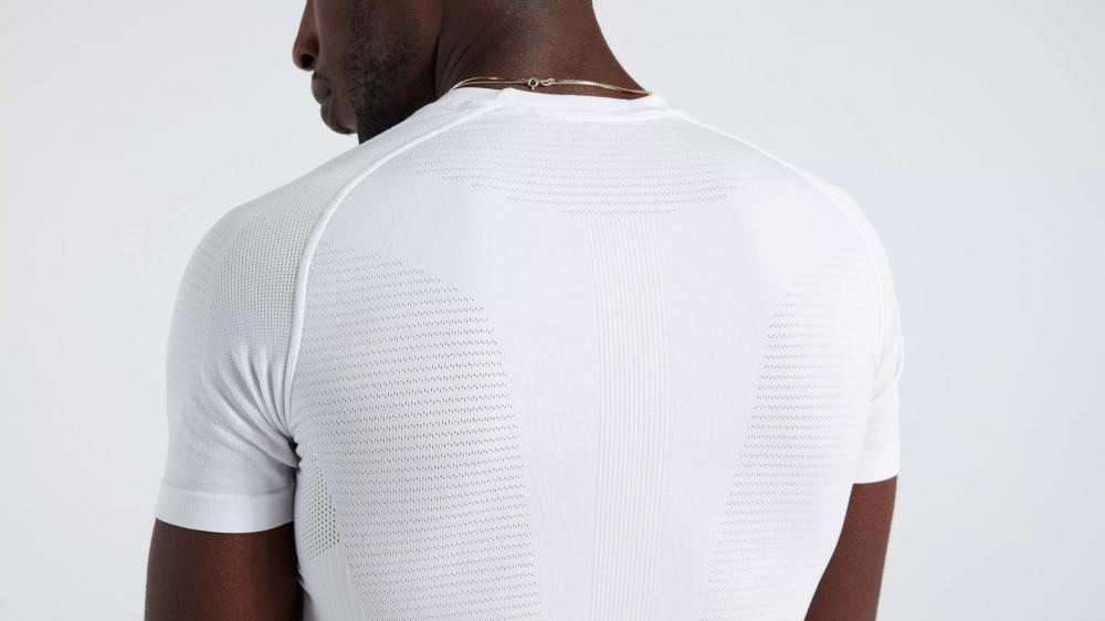 SEAMLESS LIGHT BASELAYER SS MEN WHT L/XL - Nahtloses Funktionsshirt Herren - Bekleidung