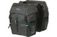 Basil Move MIK Doppeltasche 30 Liter schwarz - wasserabweisende Fahrradtasche mit Reflexelementen & Regenhülle