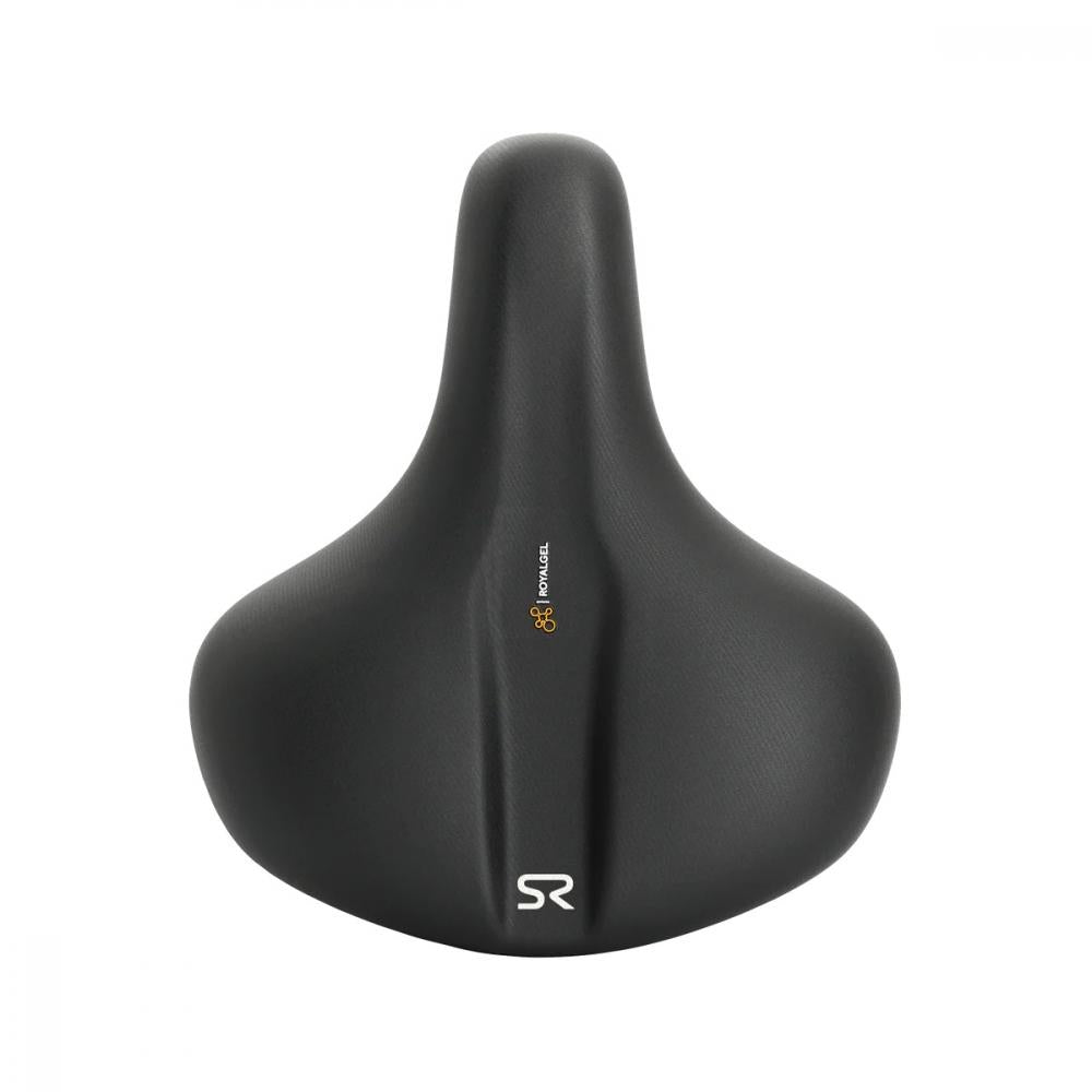Schwarzer Selle Royal Explora 90° Relaxed Unisex Fahrradsattel mit Royalgel-Technologie